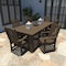 Highwood Usa Lehigh 7pc Rectangular Outdoor Patio Furniture Dining Set 84 x 42 AD-ST7LH1CO5AA-ACE - alternate 3